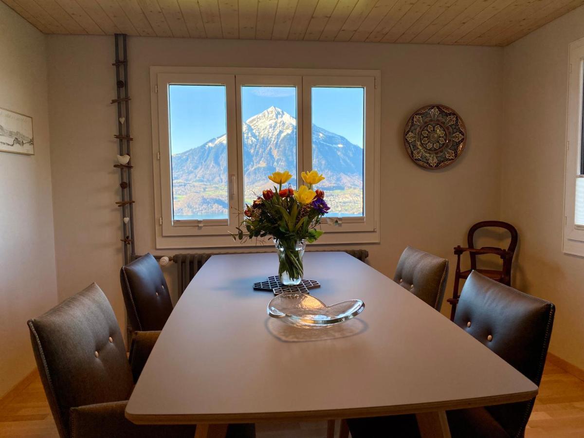 Chalet Egglen "Typical Swiss House, Best Views, Private Jacuzzi" Зигрисвил Екстериор снимка