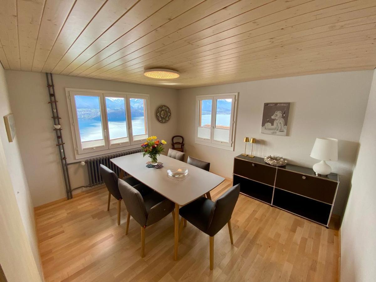 Chalet Egglen "Typical Swiss House, Best Views, Private Jacuzzi" Зигрисвил Екстериор снимка