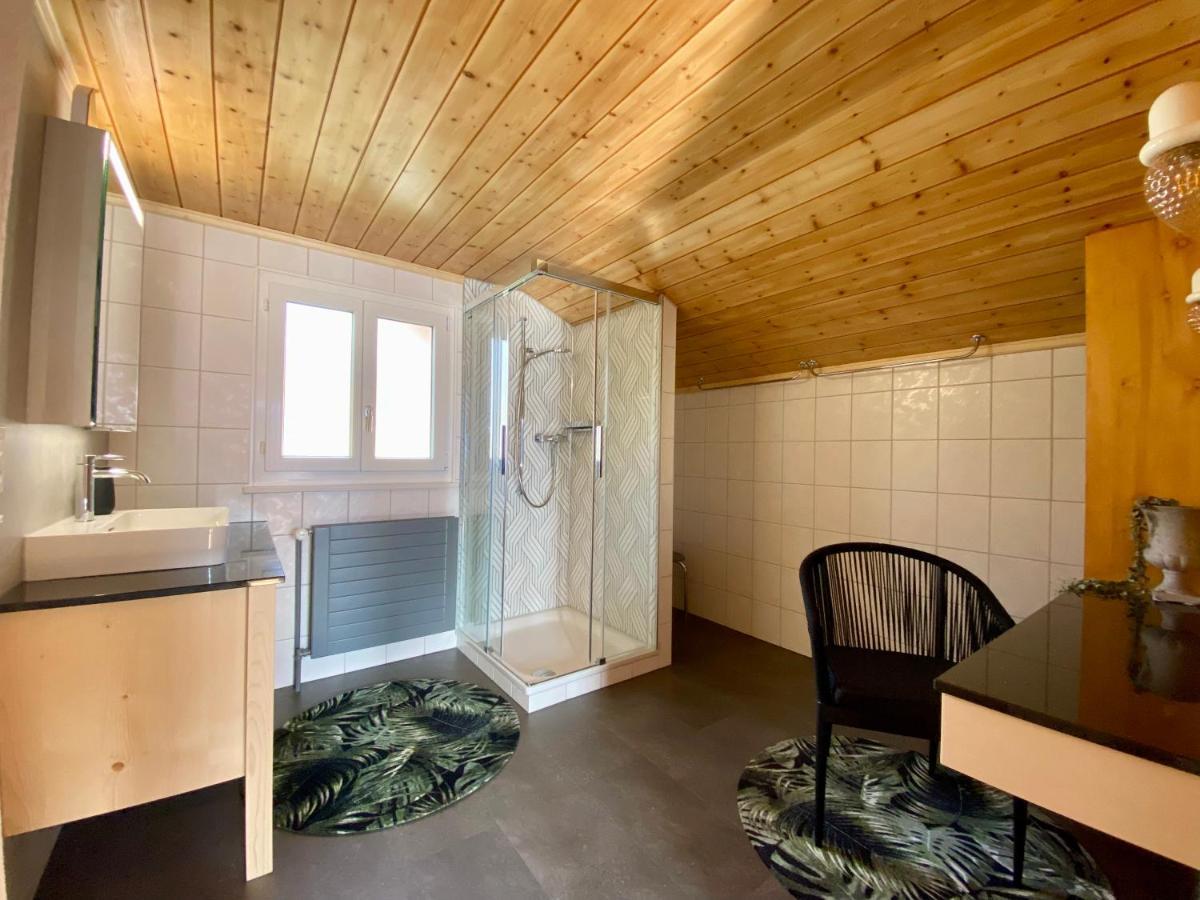 Chalet Egglen "Typical Swiss House, Best Views, Private Jacuzzi" Зигрисвил Екстериор снимка