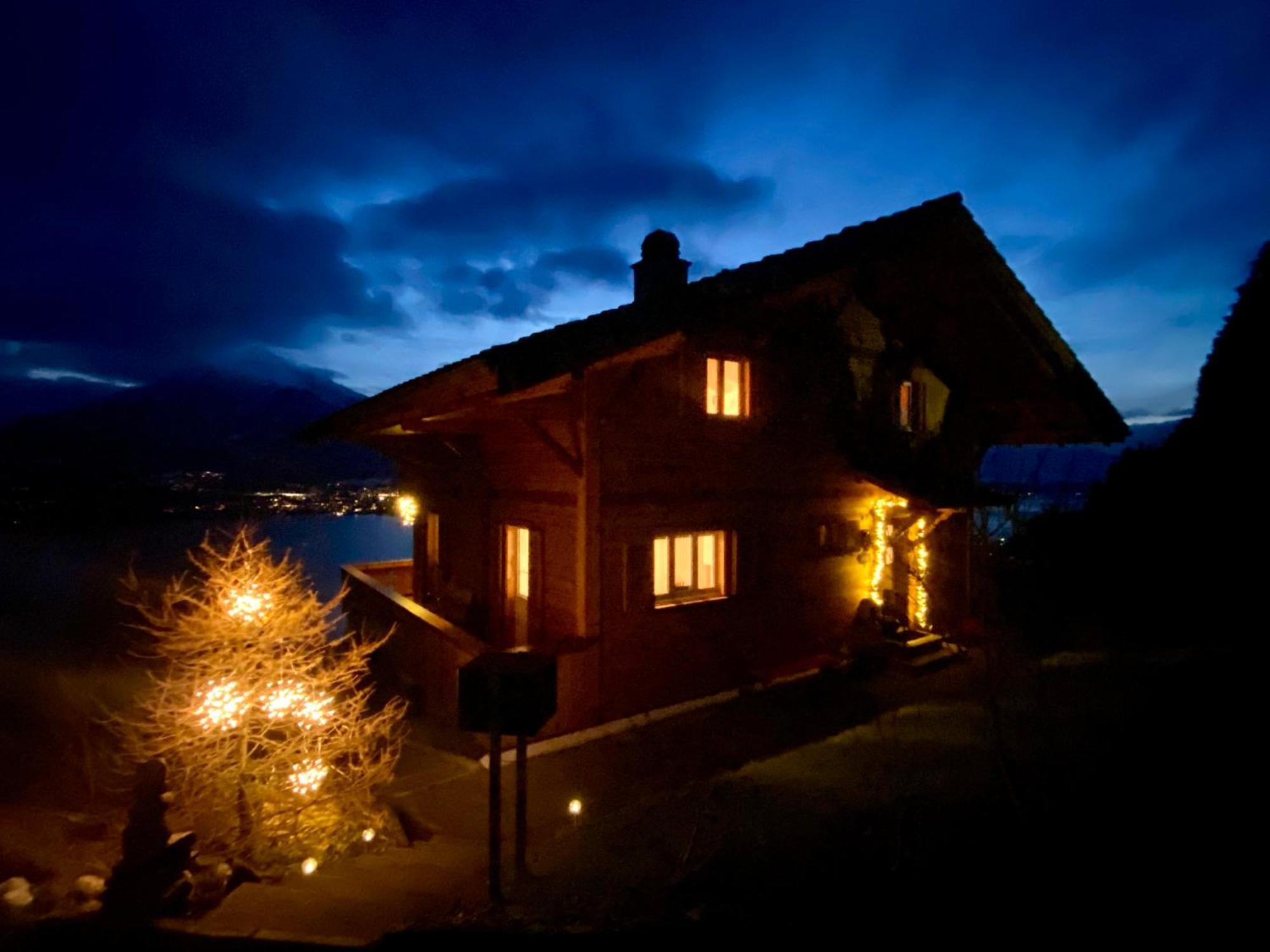 Chalet Egglen "Typical Swiss House, Best Views, Private Jacuzzi" Зигрисвил Екстериор снимка