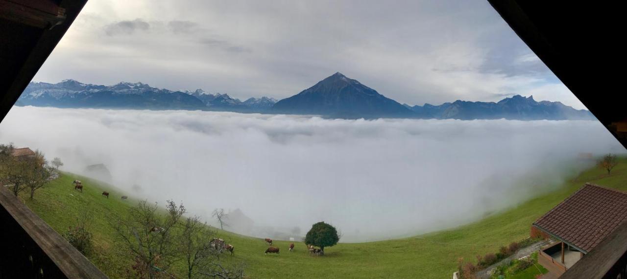 Chalet Egglen "Typical Swiss House, Best Views, Private Jacuzzi" Зигрисвил Екстериор снимка